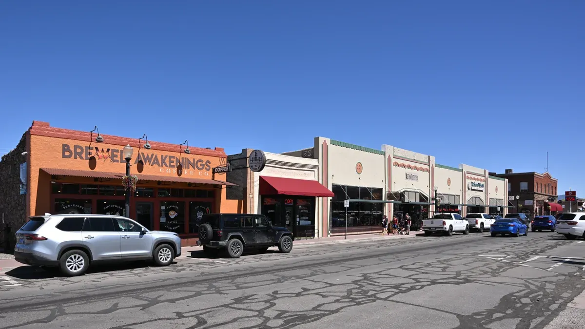 Downtown Williams, Arizona, a stop on a Grand Canyon tour from Las Vegas.